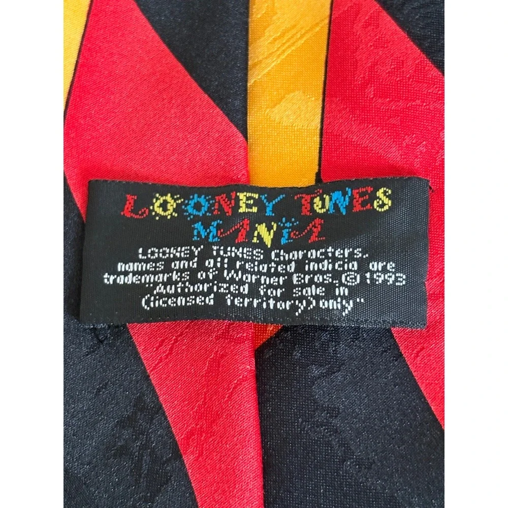 Vintage 1993 Looney Tunes Mania Tie Bugs Bunny‎ Sylvester Taz Marvin the Martian